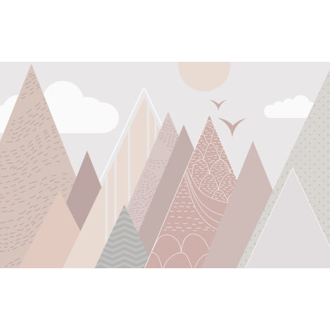 Papier peint panoramique Enfants - Montagnes - 130 cm x 81 cm (1/2)