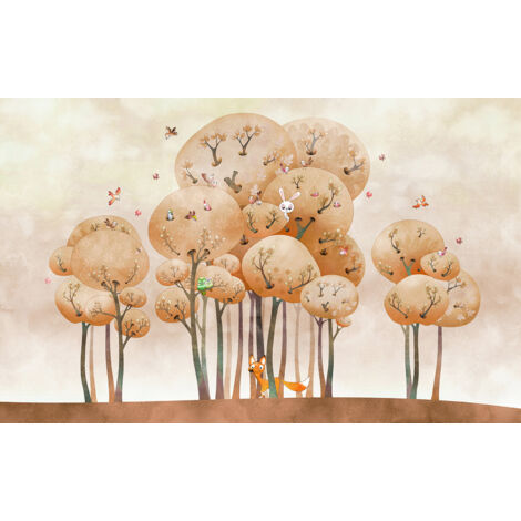 Papier peint panoramique Enfants - Renard - 130 cm x 81 cm (1/2)