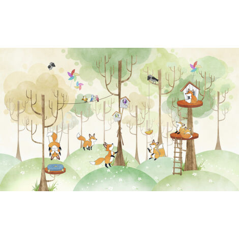 Papier peint panoramique Enfants - Forêt - 533 cm x 320 cm (1/2)
