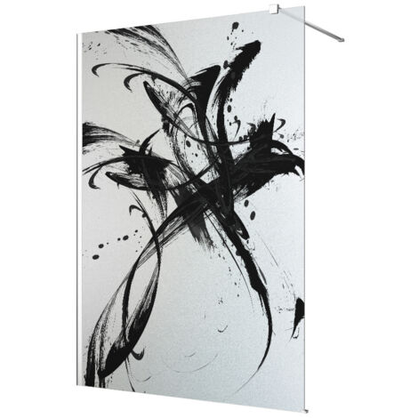 Stickers paroi de douche dépoli - Abstrait - 100 x 200 cm
