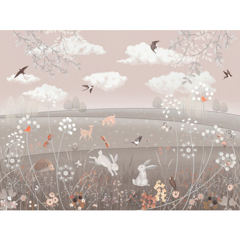 Papier peint panoramique Enfants - Paysage - 340 cm x 255 cm (1/2)