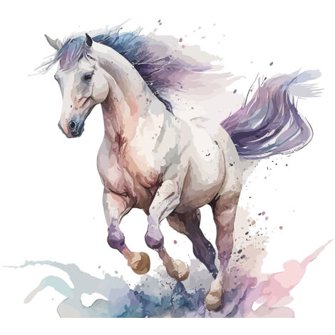Papier peint panoramique Enfants - Cheval - 130 cm x 84 cm (1/2)