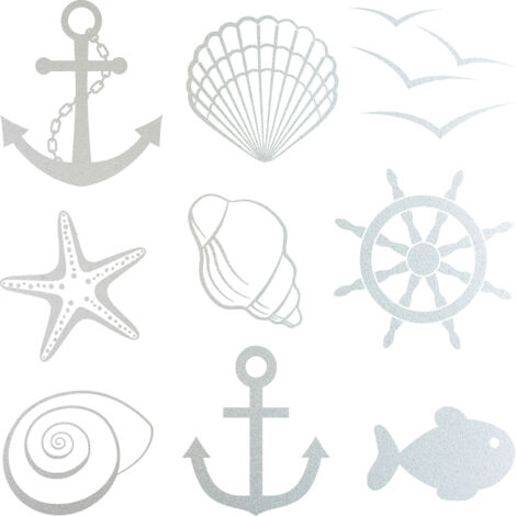 Stickers Dépoli - Kit marin 9 pièces - 157x157 cm (1/3)