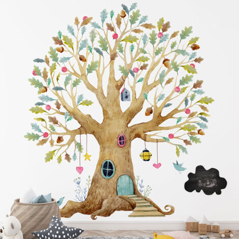 Papier peint panoramique Enfants - Arbre magique - 397 cm x 255 cm (1/4)