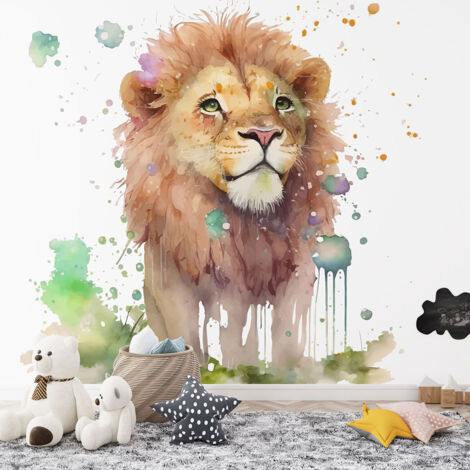 Papier peint panoramique Enfants - Lion - 130 cm x 84 cm (1/4)