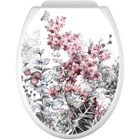 Stickers Abattant WC - Fleurs | Lumaléa