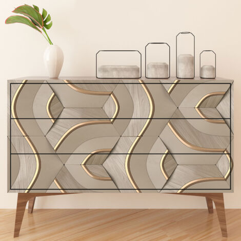 Stickers meuble - Effet 3D - 20 x 40 cm - Adhésif MAT (1/3)