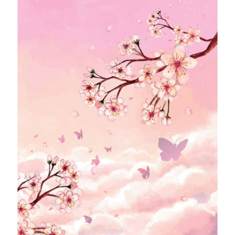 Papier peint panoramique Enfants - Cerisiers - 325 cm x 382 cm (1/2)