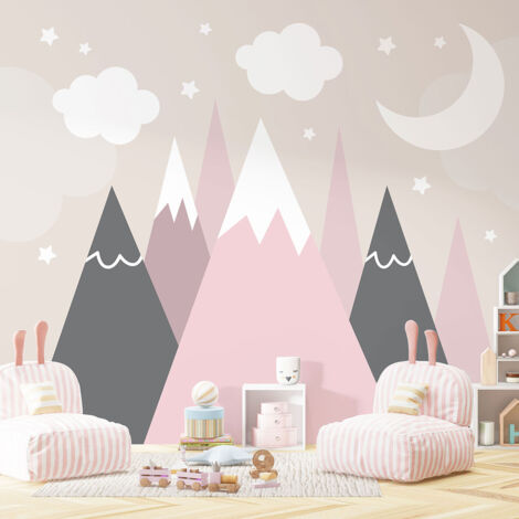 Papier peint panoramique Enfants - Montagnes - 130 cm x 87 cm (1/4)