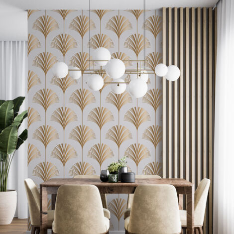 Papier peint - Motif oriental - 2 LÉS de 60x260 cm - Surface L 120 x H 260 cm (1/4)