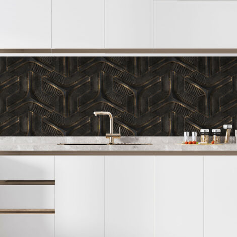 Crédence adhésive cuisine - Design - 55x96 cm - Adhésif MAT (1/5)