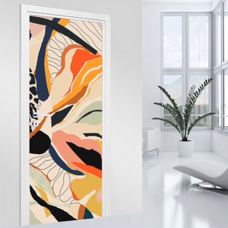 Stickers pour porte - Design - 93 x 205 cm - Adhésif MAT (1/2)