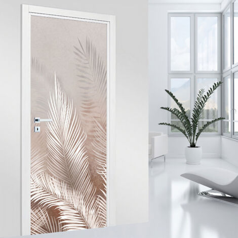 Stickers pour porte - Feuilles - 93 x 205 cm - Adhésif MAT (1/2)