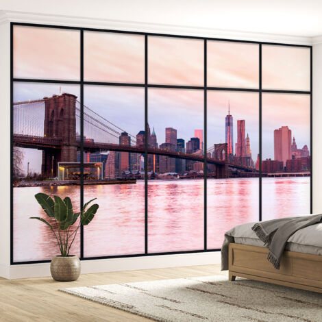 Papier peint panoramique Trompe l'oeil Verrière - New york - 130 cm x 82 cm (1/5)