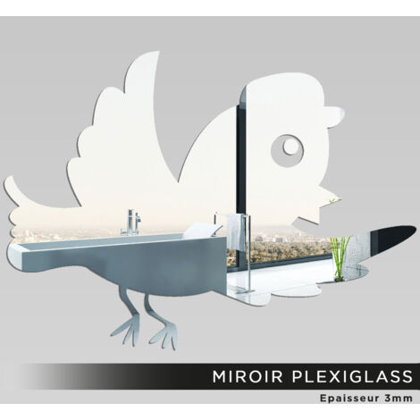 Miroir Plexiglass - Oiseau - 30x41 cm (1/2)