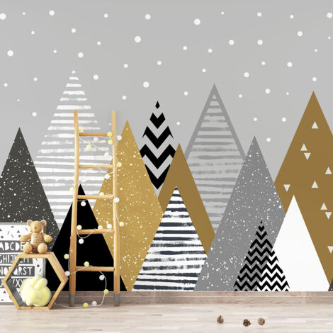 Papier peint panoramique Enfants - Montagnes Design - 130 cm x 91 cm (1/4)