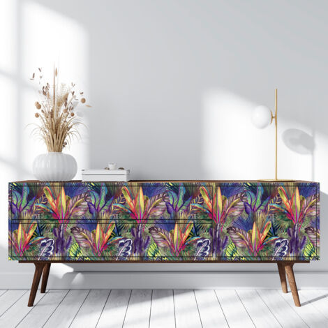 Stickers meuble - Feuilles - 30 x 120 cm - Adhésif MAT (1/3)