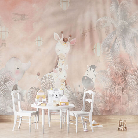 Papier peint panoramique Enfants - Animaux - 130 cm x 87 cm (1/4)