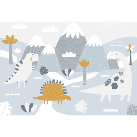 Papier peint panoramique Enfants - Dinosaures - 357 cm x 255 cm (1/2)