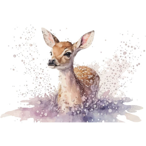 Papier peint panoramique Enfants - Biche - 195 cm x 125 cm (1/2)