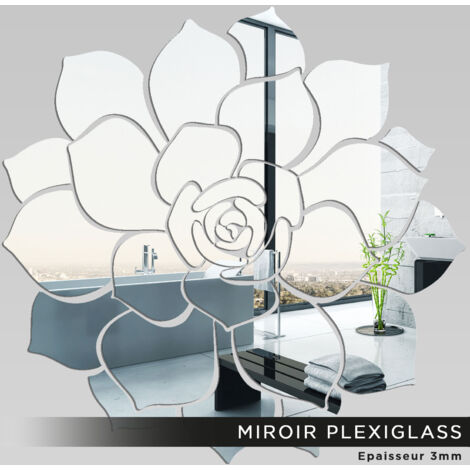 Miroir Plexiglass - Rose - 98x100 cm (1/2)