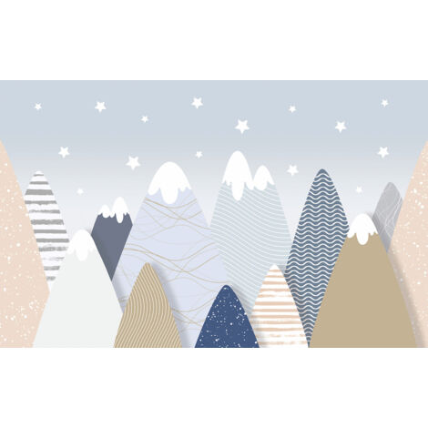 Papier peint panoramique Enfants - Montagnes - 130 cm x 81 cm (1/2)