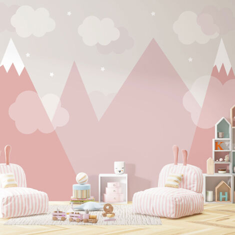 Papier peint panoramique Enfants - Montagnes - 130 cm x 87 cm (1/4)