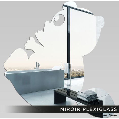 Miroir Plexiglass - Panda - 40x42 cm (1/2)