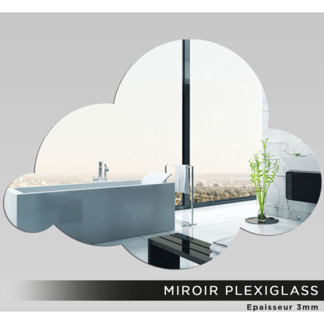 Miroir Plexiglass - Nuage - 10x14 cm (1/2)