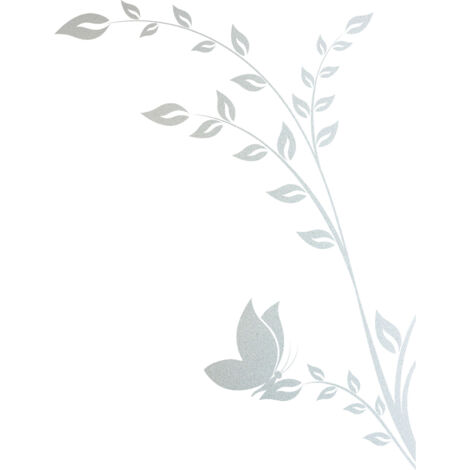 Stickers Dépoli - Fleurs Papillon - 17x22 cm (1/3)