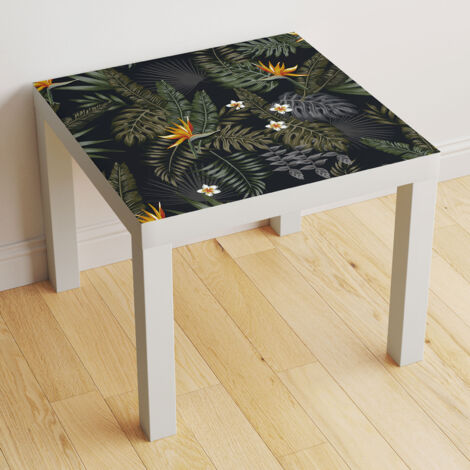 Stickers pour table - Feuilles Tropicales - 120x120 cm - Adhésif BRILLANT (1/2)