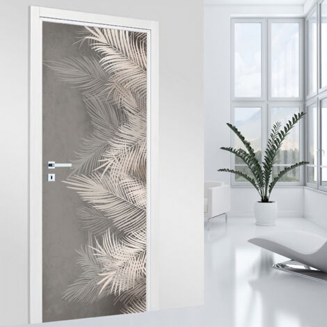 Stickers pour porte - Feuilles - 63 x 205 cm - Adhésif MAT (1/2)