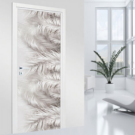 Stickers pour porte - Feuilles - 63 x 205 cm - Adhésif MAT (1/2)