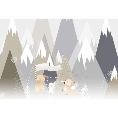 Papier peint panoramique Enfants - Animaux - 130 cm x 89 cm (1/2)