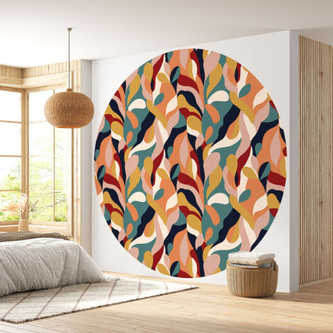 Papier peint rond / cercle - Design -224 - Diamètre 30 cm (1/4)