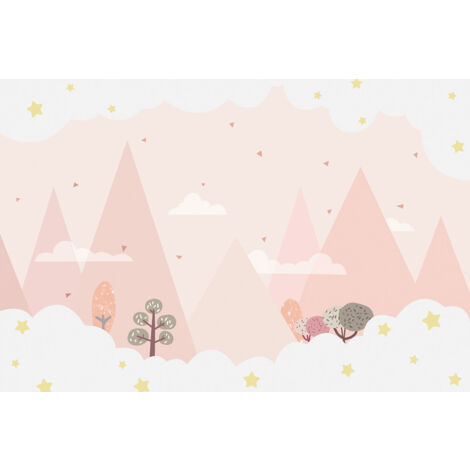 Papier peint panoramique Enfants - Montagnes - 383 cm x 255 cm (1/2)