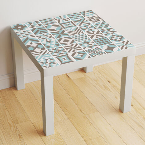 Stickers pour table - Motif Carreaux de ciment - 70x70 cm - Adhésif MAT (1/2)