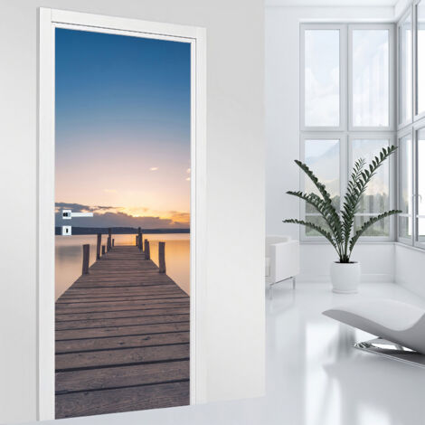 Stickers pour porte - Ponton - 73 x 205 cm - Adhésif MAT (1/2)