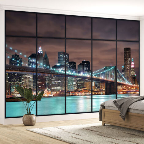 Papier peint panoramique Trompe l'oeil Verrière - New york - 130 cm x 82 cm (1/5)