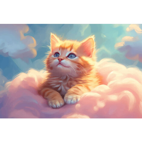 Papier peint panoramique Enfants - Chaton - 130 cm x 87 cm (1/2)