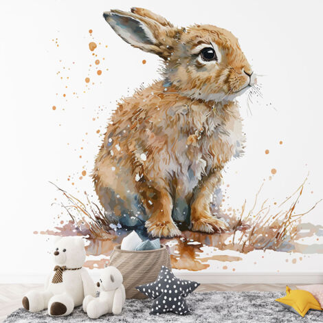Papier peint panoramique Enfants - Lapin - 130 cm x 84 cm (1/4)