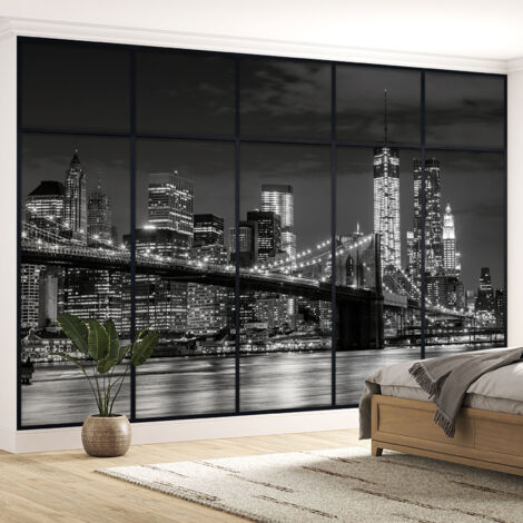 Papier peint panoramique Trompe l'oeil Verrière - New york - 130 cm x 82 cm (1/5)
