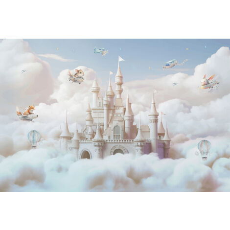 Papier peint panoramique Enfants - Château Enchanté - 390 cm x 260 cm (1/2)