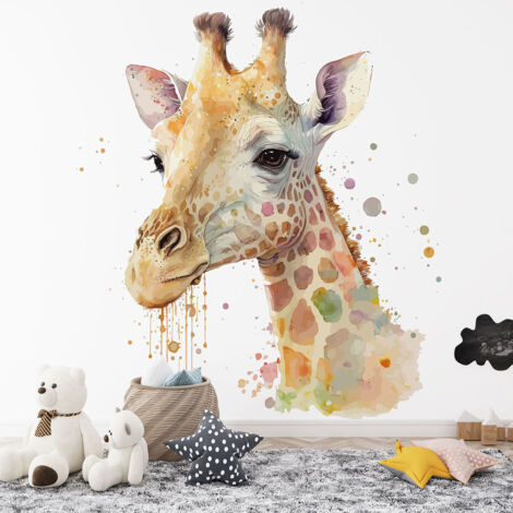 Papier peint panoramique Enfants - Girafe - 130 cm x 84 cm (1/4)
