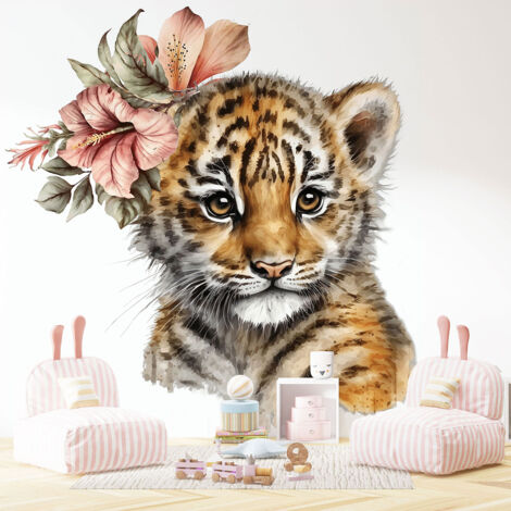 Papier peint panoramique Enfants - Tigre - 130 cm x 84 cm (1/4)