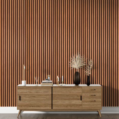 Papier peint - Panneaux Imitation Bois - 1 LÉ de 60x260 cm - Surface L 60 x H 260 cm (1/5)