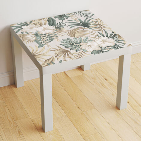 Stickers pour table - Feuilles Tropicales - 120x120 cm - Adhésif BRILLANT (1/2)