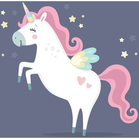 Papier peint panoramique Enfants - Licorne - 390 cm x 271 cm (1/2)