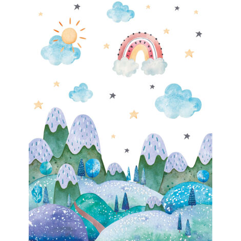 Papier peint panoramique Enfants - Paysage - 241 cm x 320 cm (1/2)