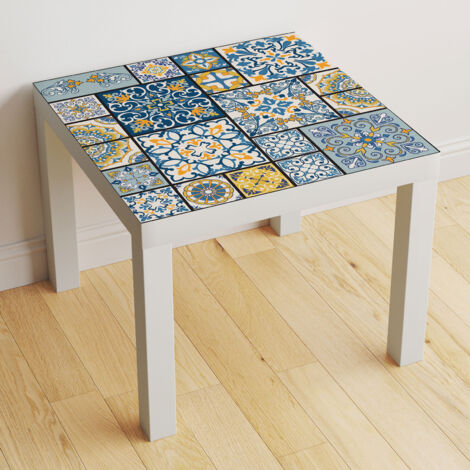 Stickers pour table - Motif Carreaux de ciment - 120x120 cm - Adhésif MAT (1/2)